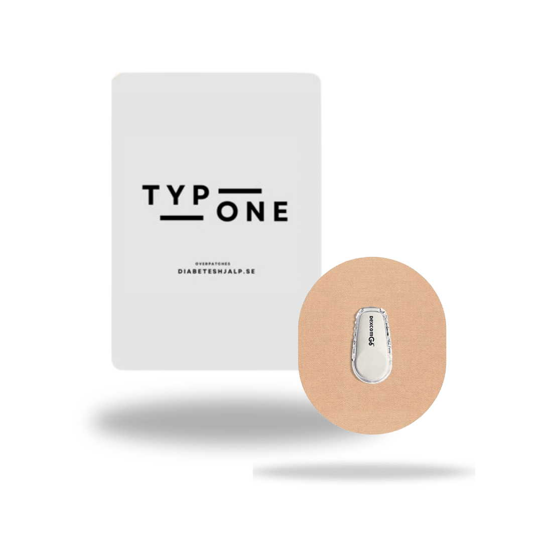 Enkel applicering med StayActiv Sport CGM-Sensor overpatches Beige för Dexcom G6, utformade för aktiva användare.