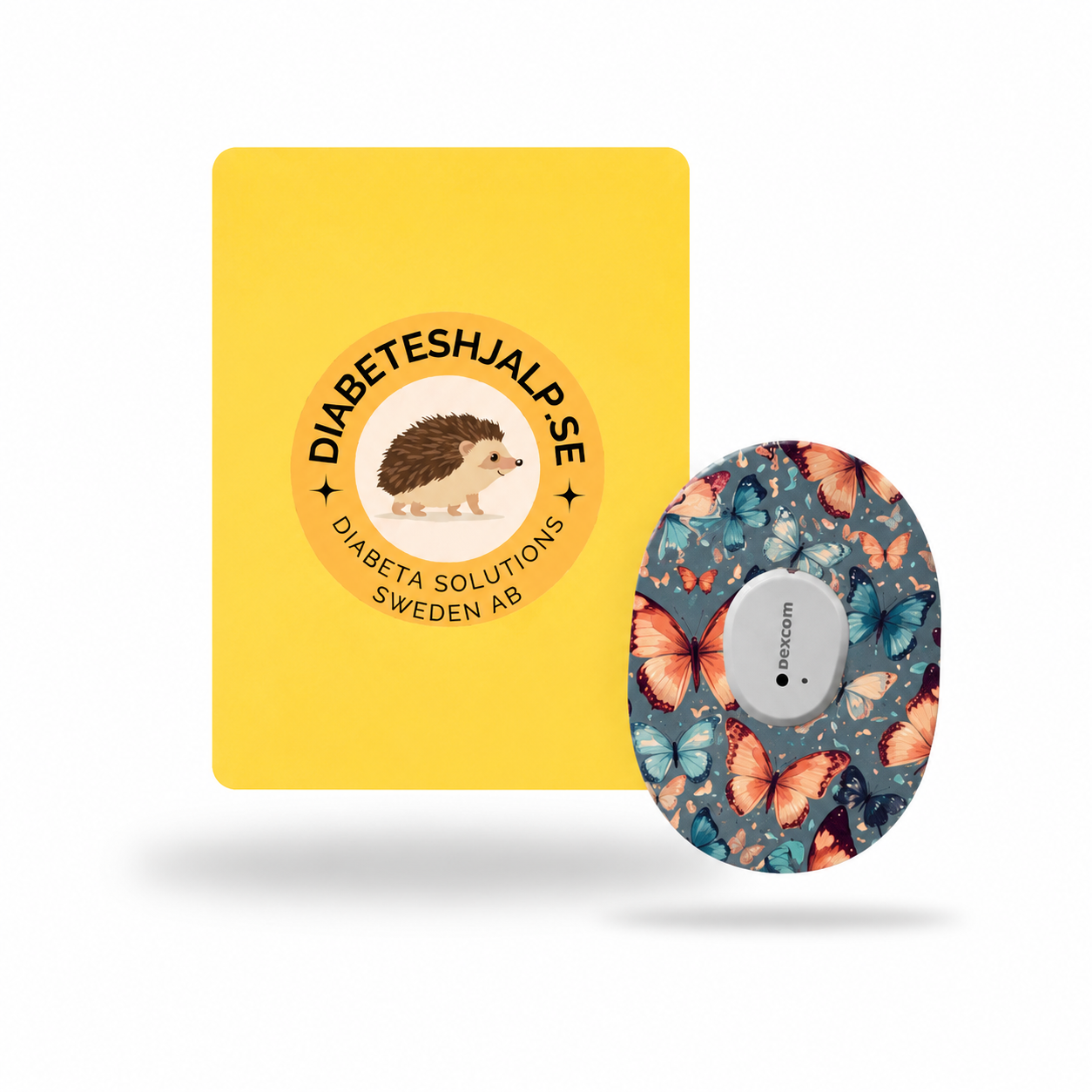 Dexcom G7 Blue Butterfly CGM-sensor overpatches – Fjärilsdesign