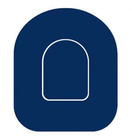 Navy Blue Pump Overpatch for Omnipod 5 and Dash with included Pumpsticker