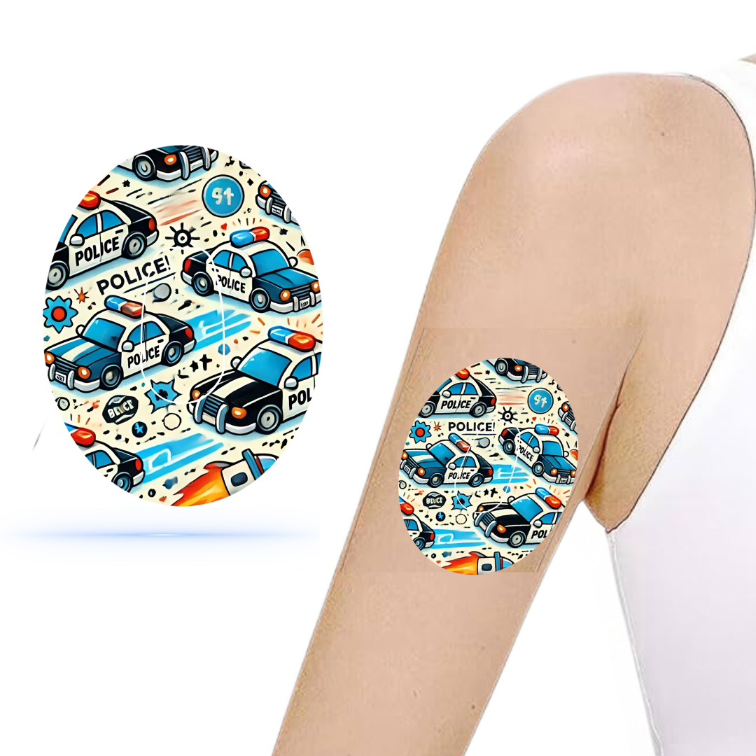 Polisbilar CGM Sensor Patch för Dexcom G6 (10-pack) inkl. Sensor Sticker - Diabeteshjalp