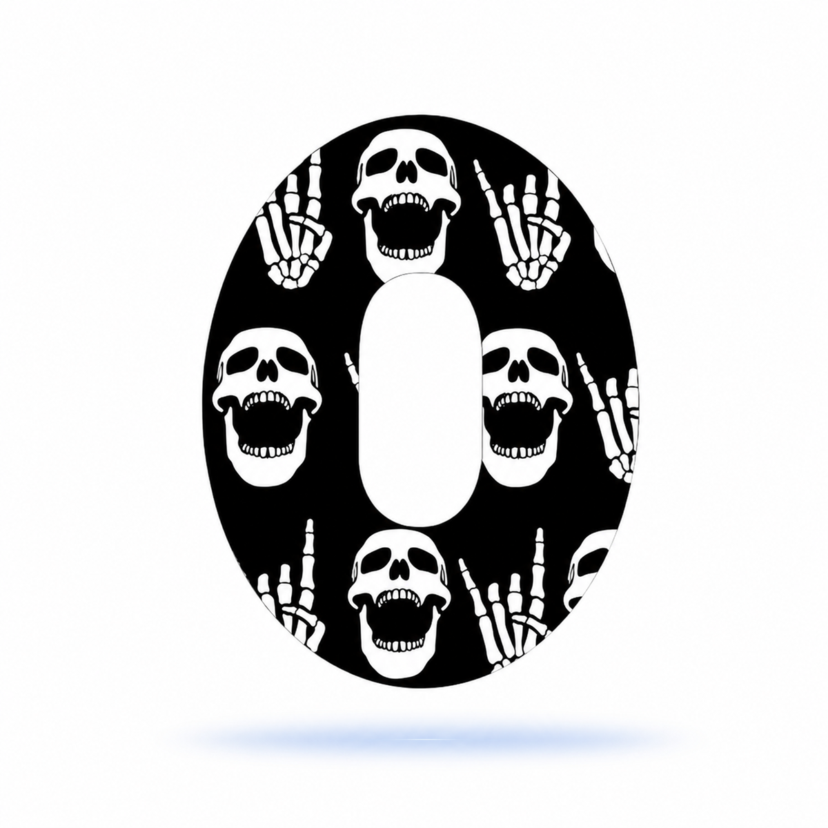 Dexcom G6 CGM-sensor overpatches – Rock'N'Roll Skull
