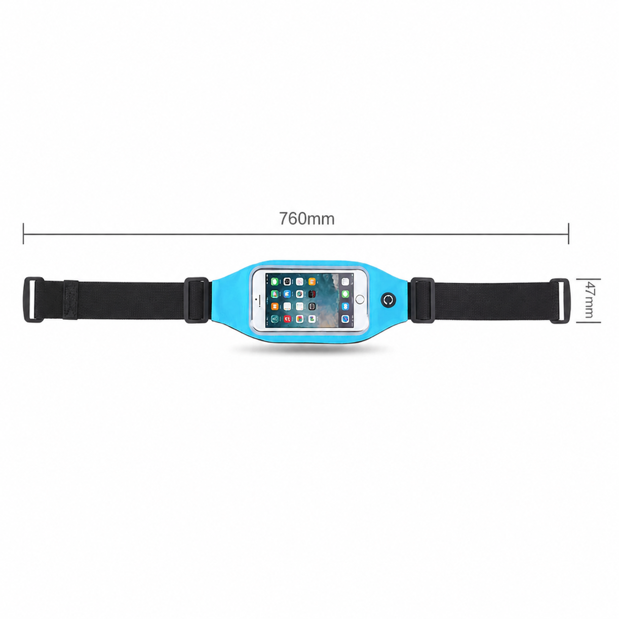 GlukoBältet Touch – Waterproof running belt with touch window