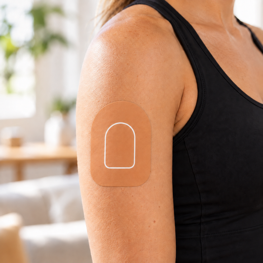 Beige Pump Overpatches – For Omnipod 5 & Dash (incl. pump sticker)