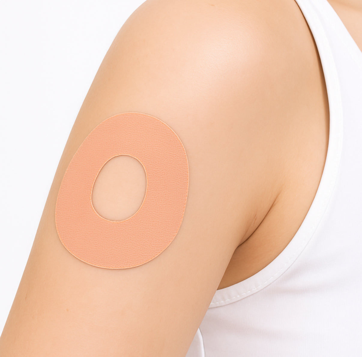 Stayactive Sport CGM-Sensor overpatches Beige För Dexcom G7 - Diabeteshjalp