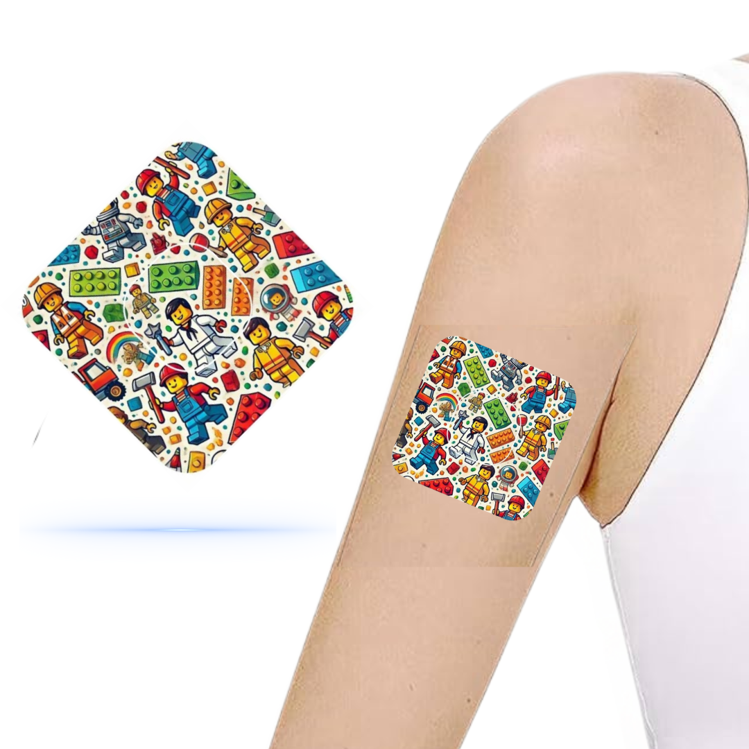 Simplera Sync Happy Mix Pack CGM overpatches (4-pack) – Lekfullt och färgstarkt skydd för din sensor - Diabeteshjalp