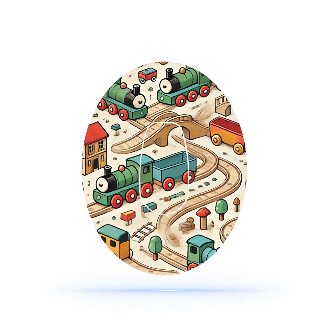 Brio train CGM sensor Patch för Dexcom G6 (10-pack) ink sticker sensor - Diabeteshjalp