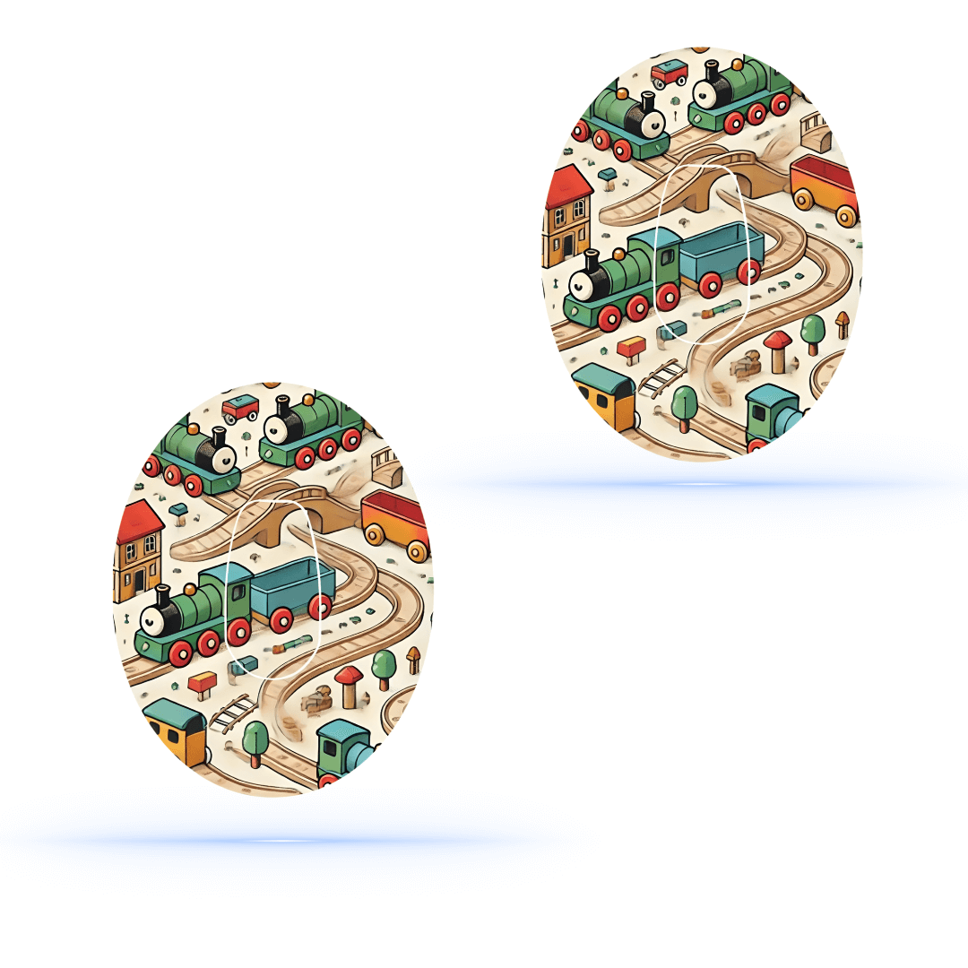 Brio train CGM sensor Patch för Dexcom G6 (10-pack) ink sticker sensor - Diabeteshjalp
