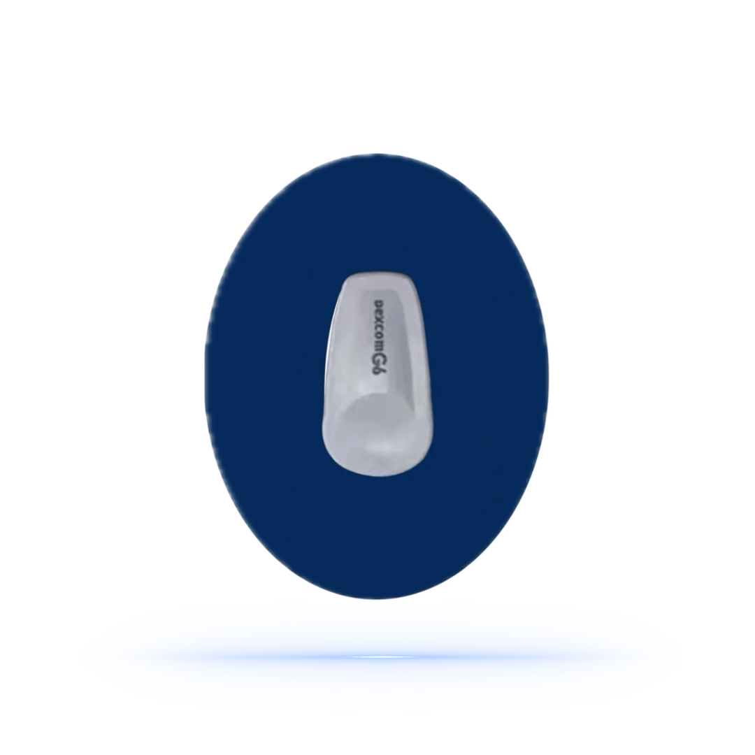 Navy Blue CGM Patches för Dexcom G6 Sensor (10-pack) - Diabeteshjalp