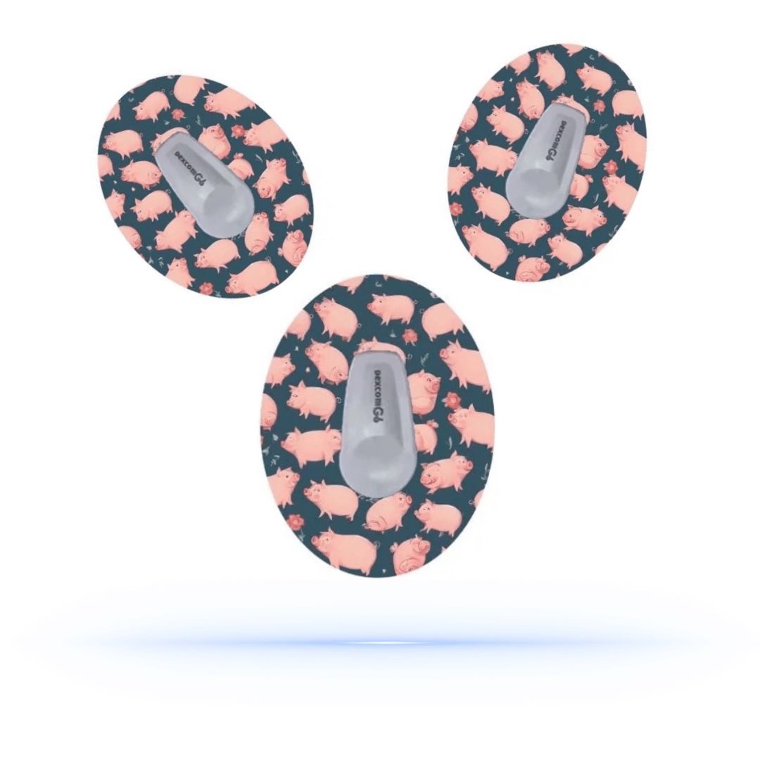 Piggytema CGM Sensor i overpatches för Dexcom G6 (10-pack) - Diabeteshjalp