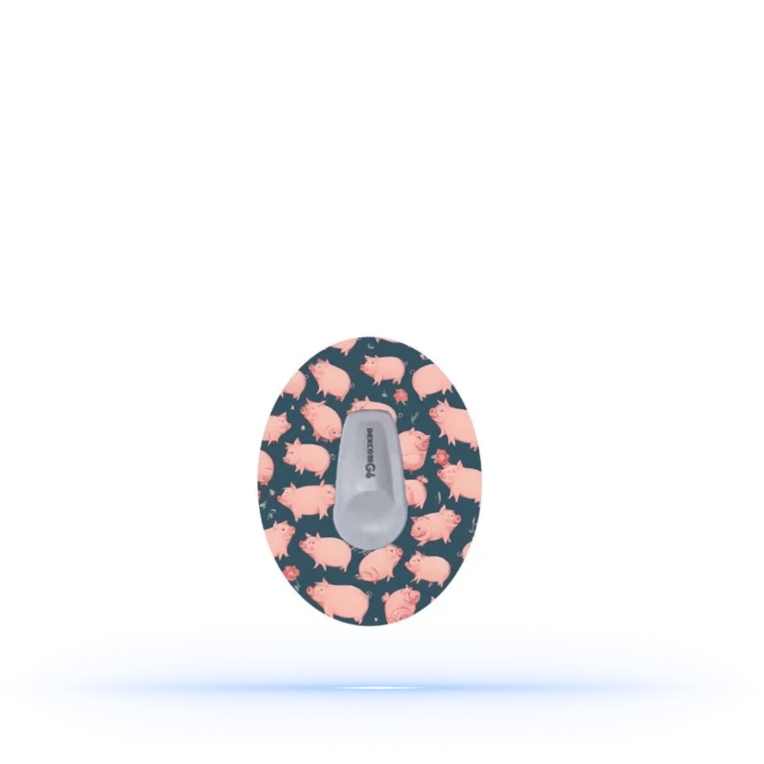 Piggytema CGM Sensor i overpatches för Dexcom G6 (10-pack) - Diabeteshjalp