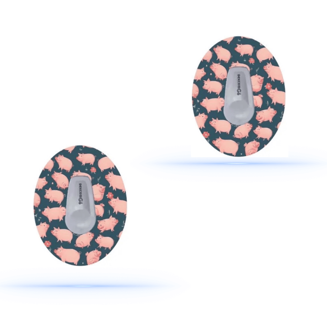 Piggytema CGM Sensor i overpatches för Dexcom G6 (10-pack) - Diabeteshjalp