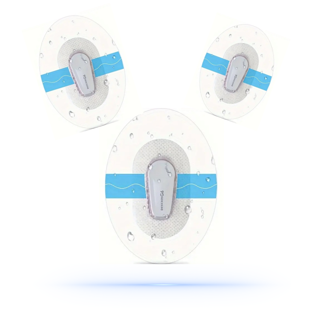 Sport Sensor Patch Aktiv Transparent För Dexcom G6 - Diabeteshjalp