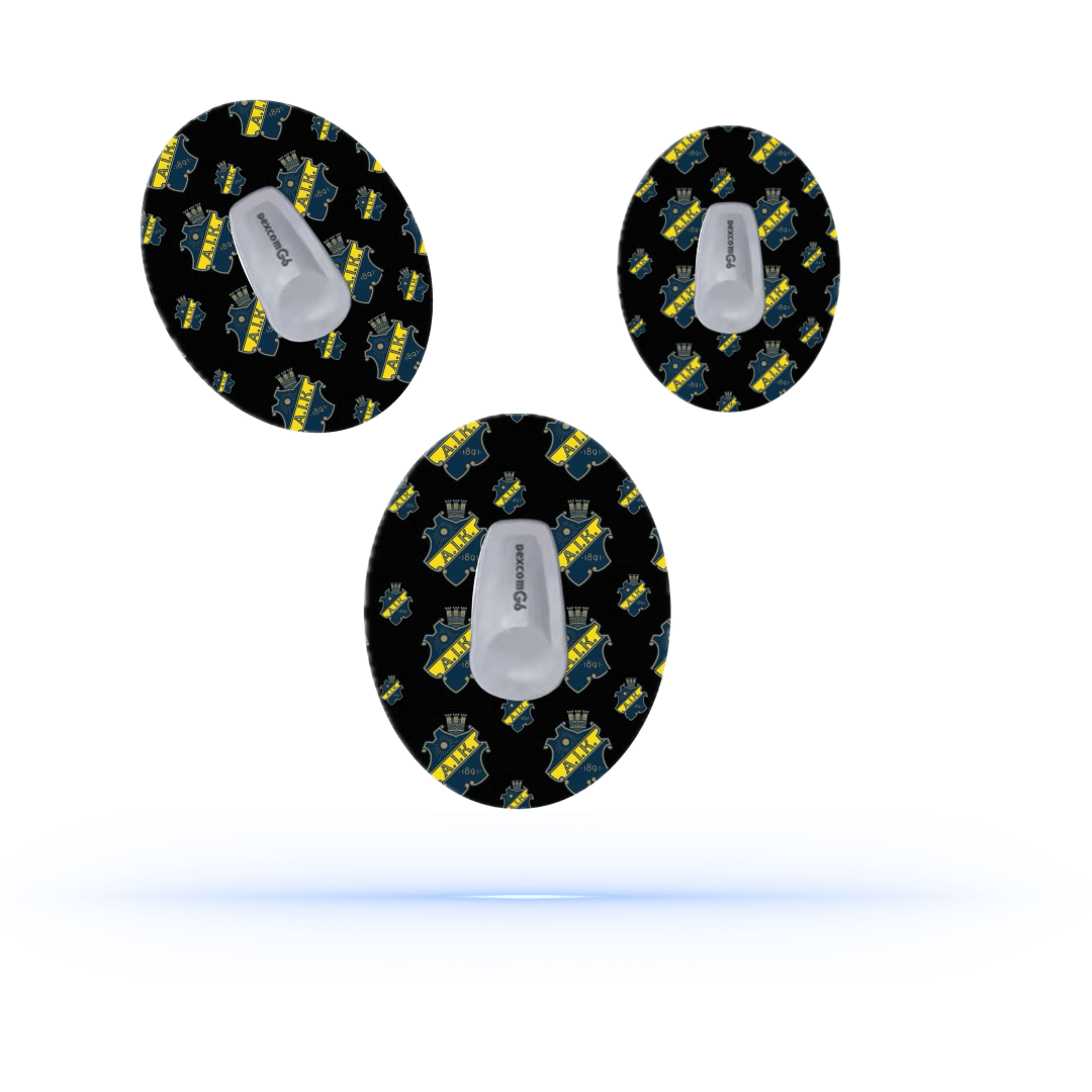 AIK Sport CGM sensor patches för Dexcom G6 (5-pack) - Diabeteshjalp