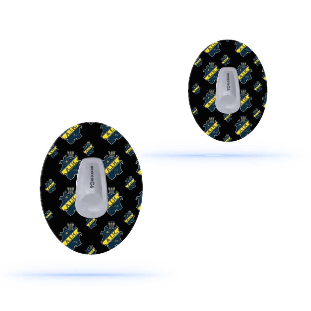 AIK Sport CGM sensor patches för Dexcom G6 (5-pack) - Diabeteshjalp