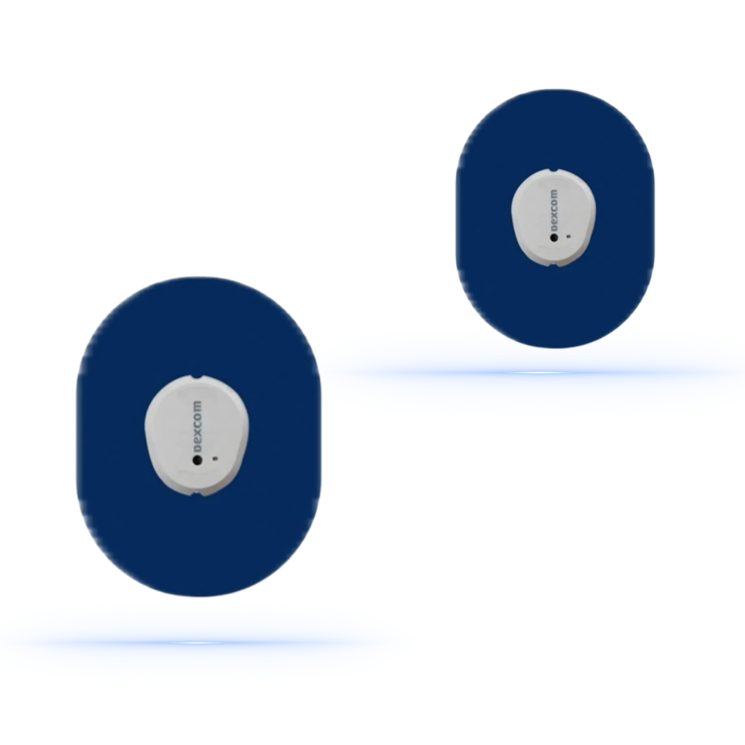 Navy Blue CGM sensor patches för Dexcom G7 Sensor (10-pack) - Diabeteshjalp