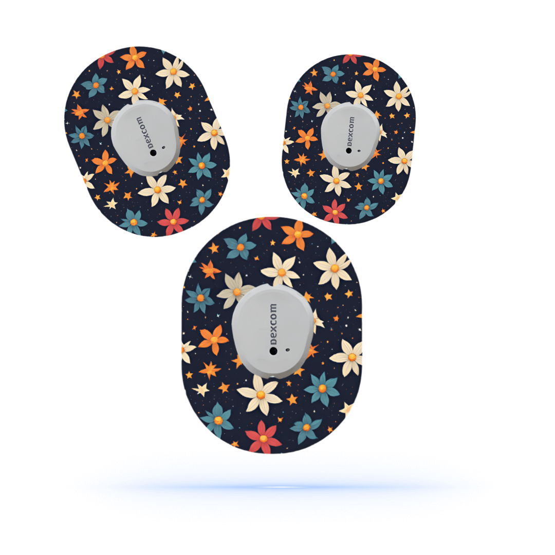 Nightflowers CGM sensor patches för Dexcom G7 (5-pack) - Diabeteshjalp