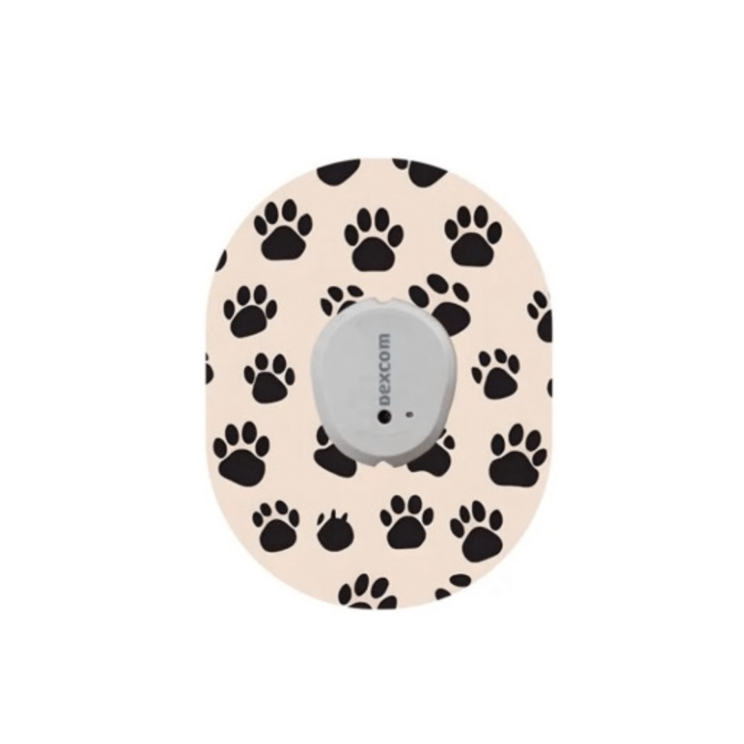 Paw pattern sensor patches för Dexcom G7 ( 5-pack) - Diabeteshjalp