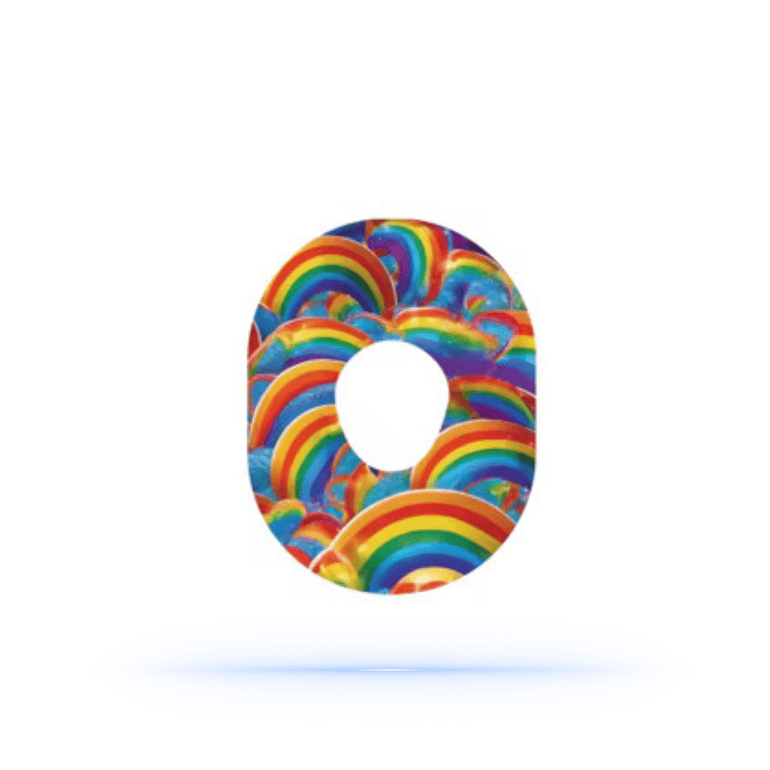 RainBowtheme Sensor Patches för Dexcom G7 (5-pack) - Diabeteshjalp