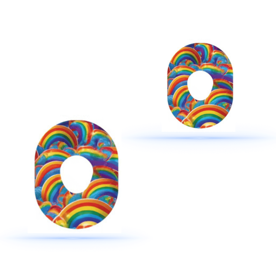 RainBowtheme Sensor Patches för Dexcom G7 (5-pack) - Diabeteshjalp