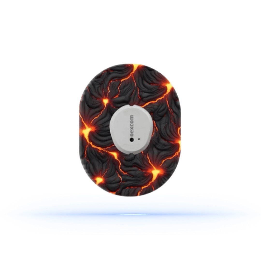 Volcano Lava CGM Sensor Patches för Dexcom G7 (5-pack) - Diabeteshjalp