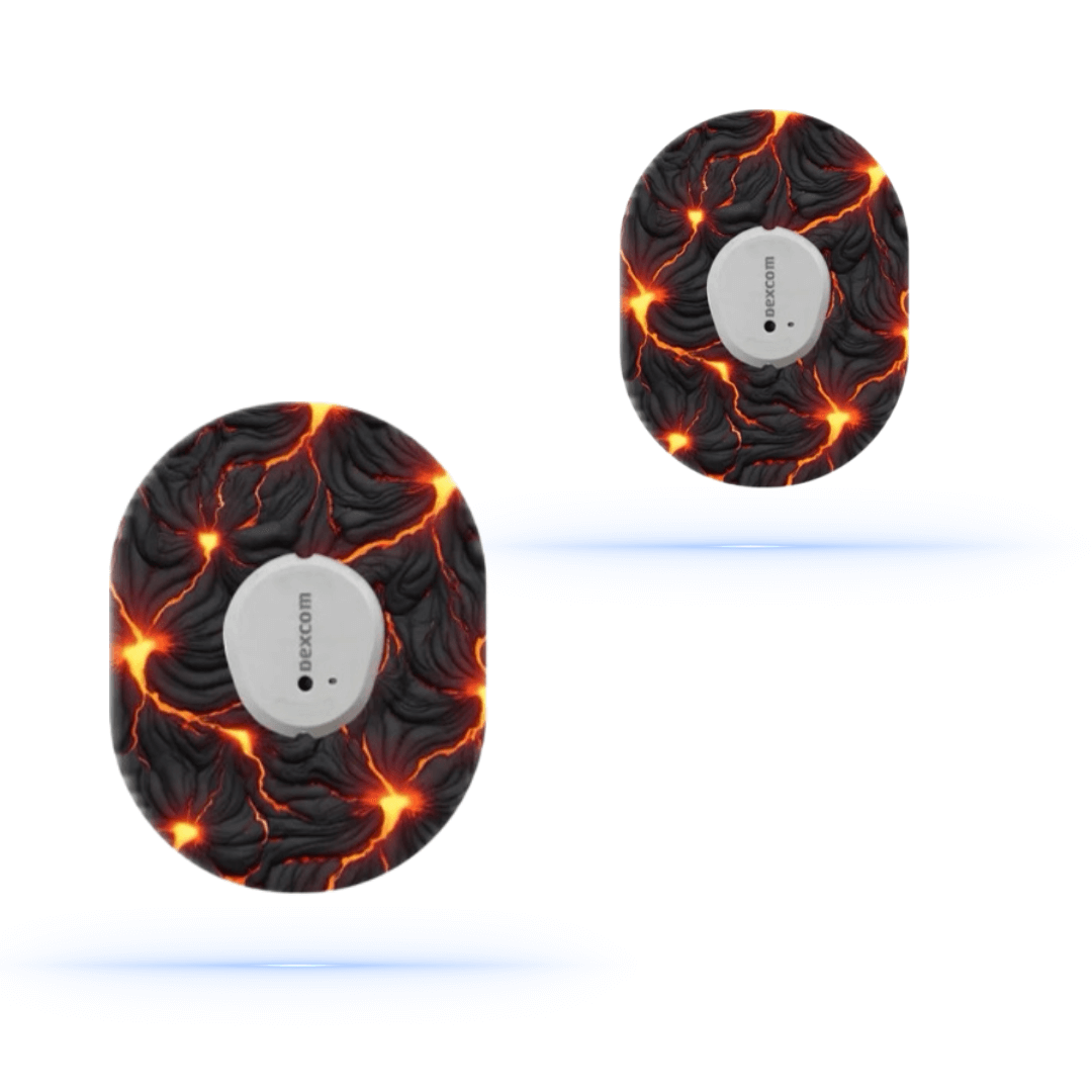 Volcano Lava CGM Sensor Patches för Dexcom G7 (5-pack) - Diabeteshjalp