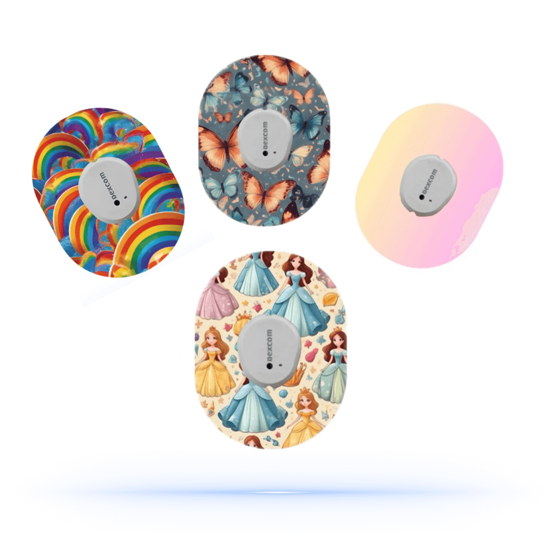 Princess MixPack CGM Sensor overpatches för Dexcom G7 (4-pack) - Diabeteshjalp