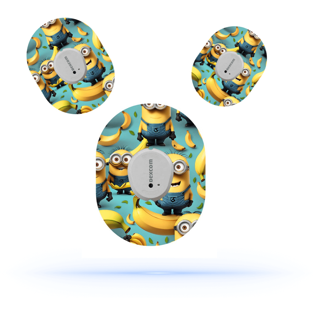 Minions CGM sensor Patches för Dexcom One+(5-pack) - Diabeteshjalp