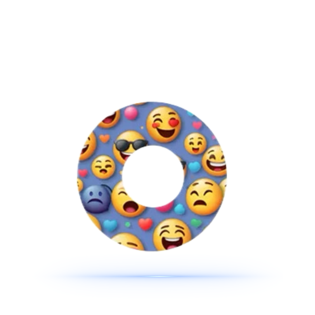 Emoji CGM sensor patch för Freestyle Libre 1 & 2 (10-pack) - Diabeteshjalp