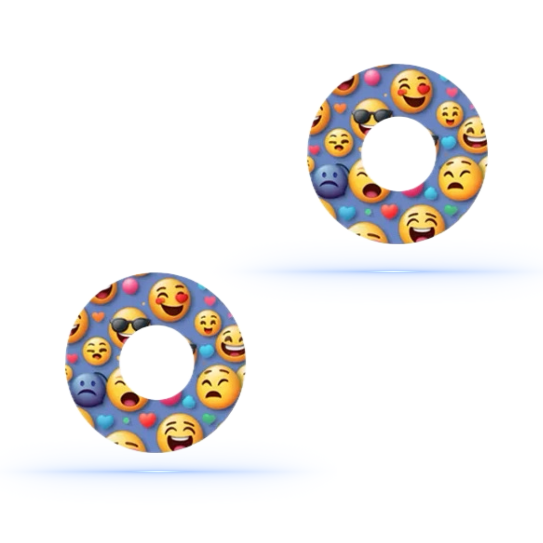 Emoji CGM sensor patch för Freestyle Libre 1 & 2 (10-pack) - Diabeteshjalp