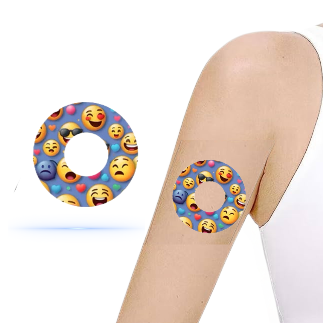Emoji CGM sensor patch för Freestyle Libre 1 & 2 (10-pack) - Diabeteshjalp