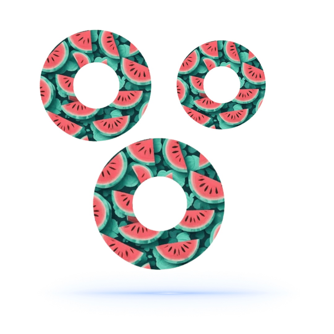 Watermelon CGM sensor patch för Freestyle Libre 1 & 2 (10-pack) - Diabeteshjalp