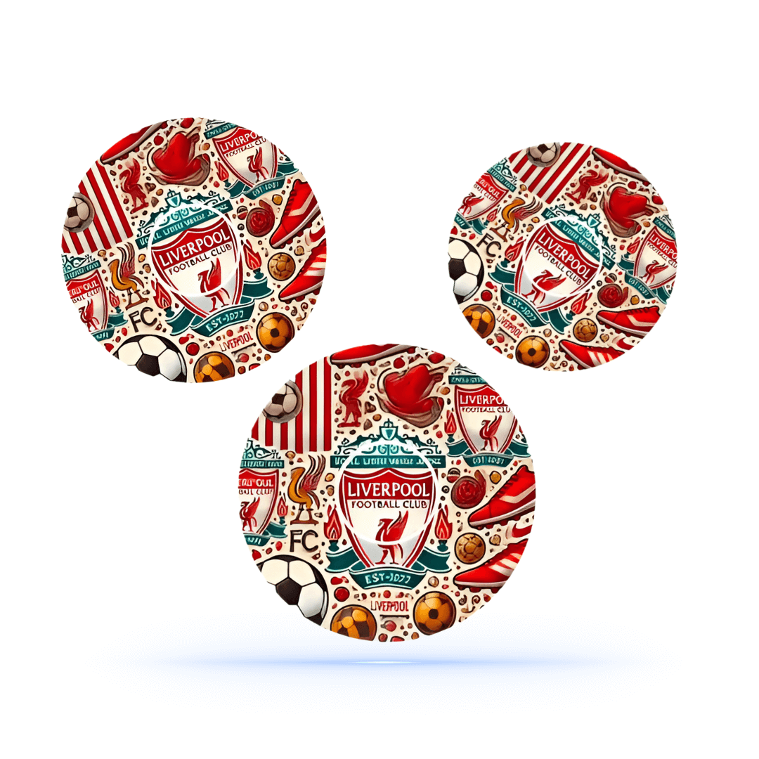 Liverpool fotboll CGM sensor Patch för Freestyle Libre 3 (10-pack) Ink Sensor Sticker - Diabeteshjalp