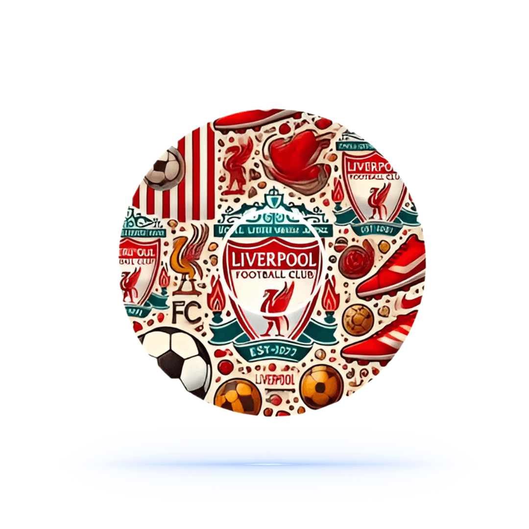 Liverpool fotboll CGM sensor Patch för Freestyle Libre 3 (10-pack) Ink Sensor Sticker - Diabeteshjalp