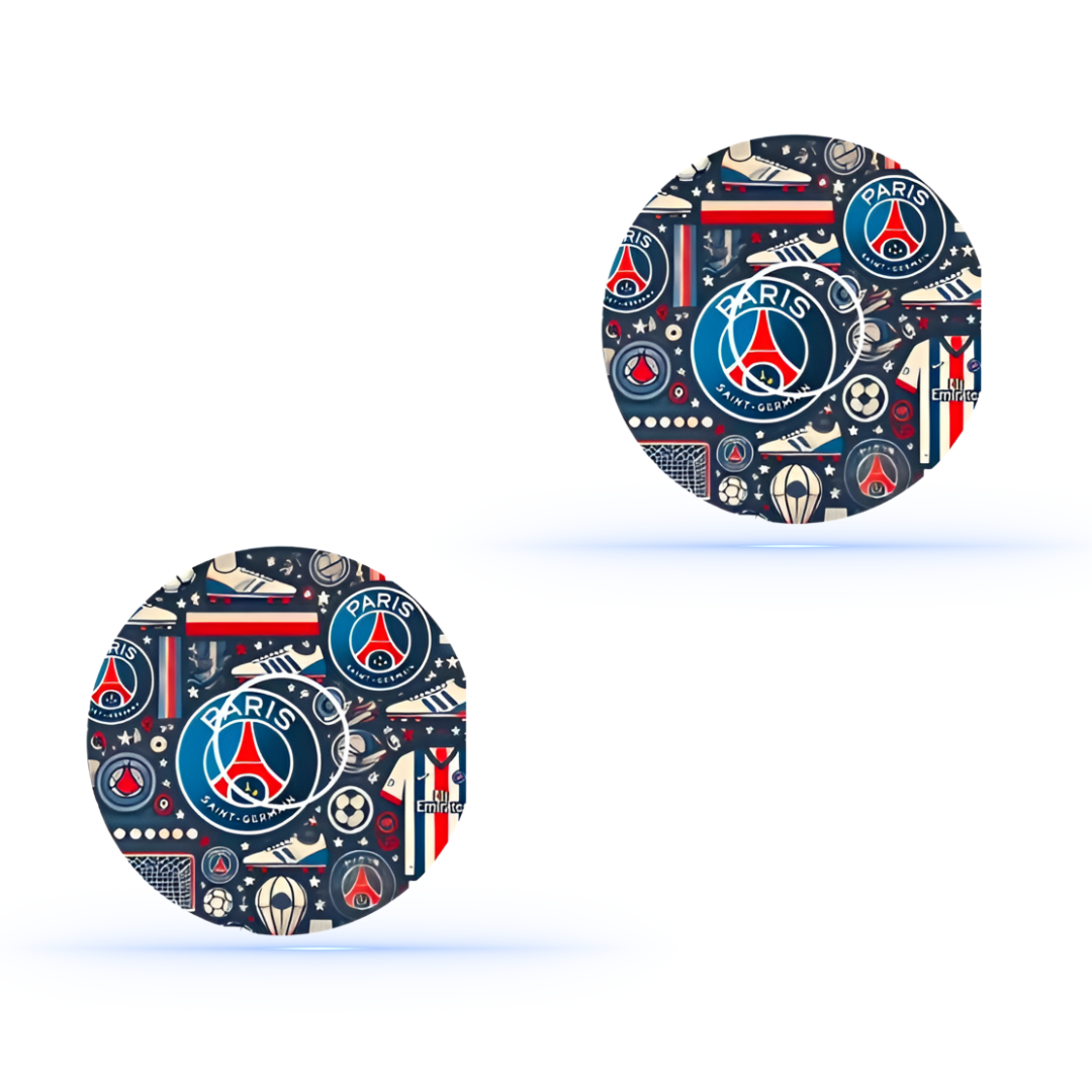 PSG fotboll CGM overpatches för Freestyle Libre 3 (10-pack) Ink sensor sticker - Diabeteshjalp