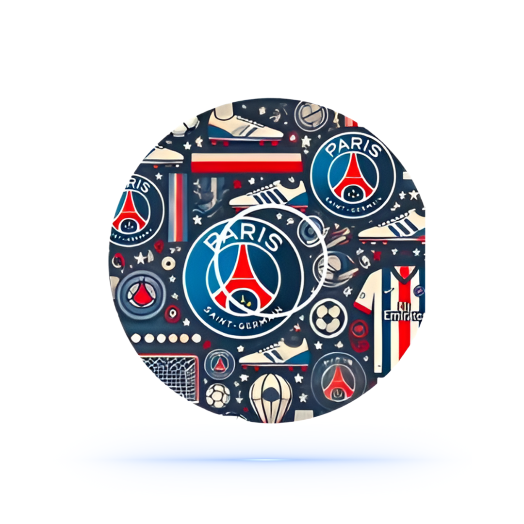 PSG fotboll CGM overpatches för Freestyle Libre 3 (10-pack) Ink sensor sticker - Diabeteshjalp