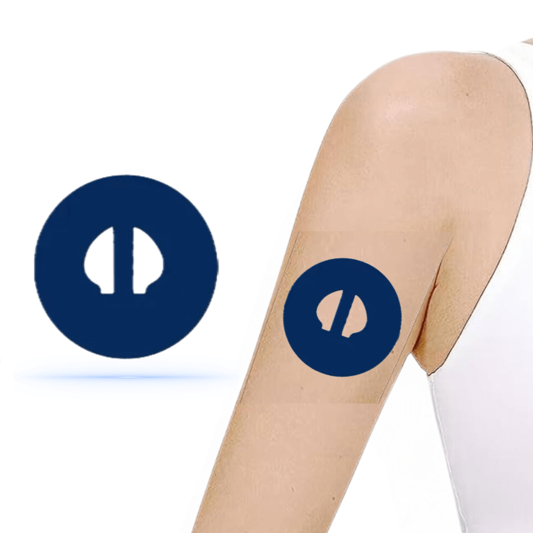 Navy Blue CGM Patches för Medtronic Guardian 4 Sensor (10-pack) - Diabeteshjalp