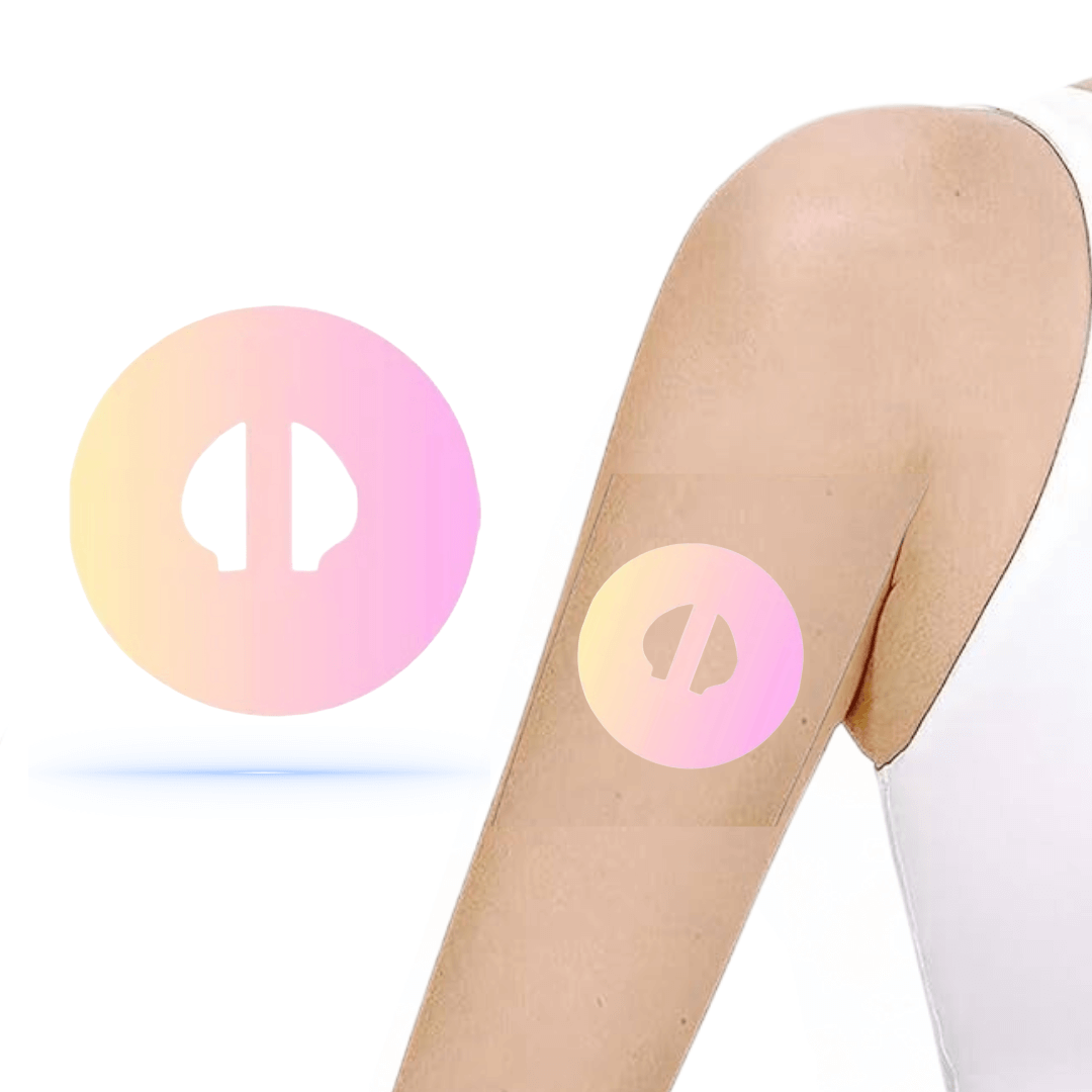 Pinkish CGM sensor Patches för Medtronic Guardian 4 (10-pack) - Diabeteshjalp