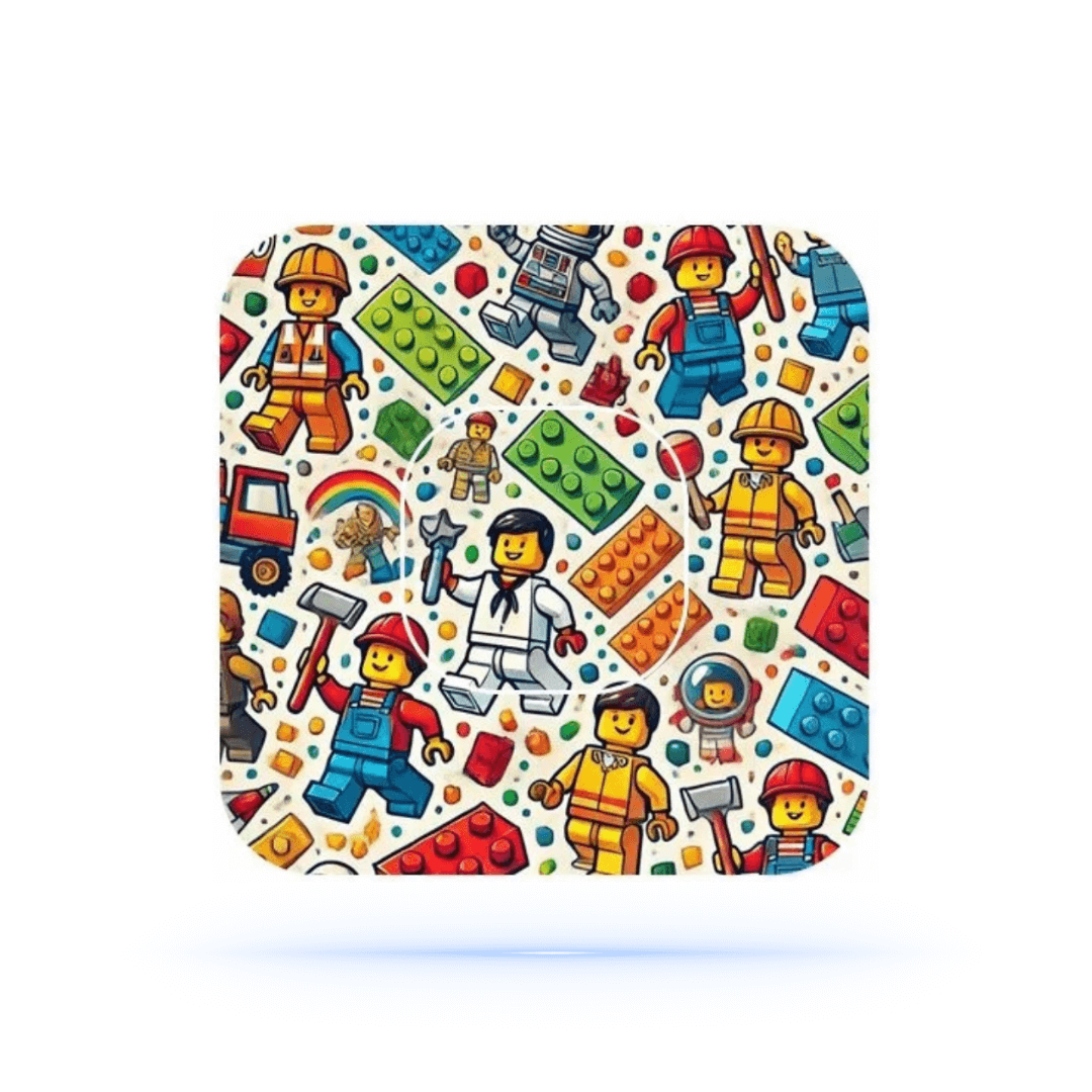 Diabeteshjalp Sensor plåster Lego Guys CGM-sensor overpatches för Medtronic Simplera sync Ink Sensor Sticker