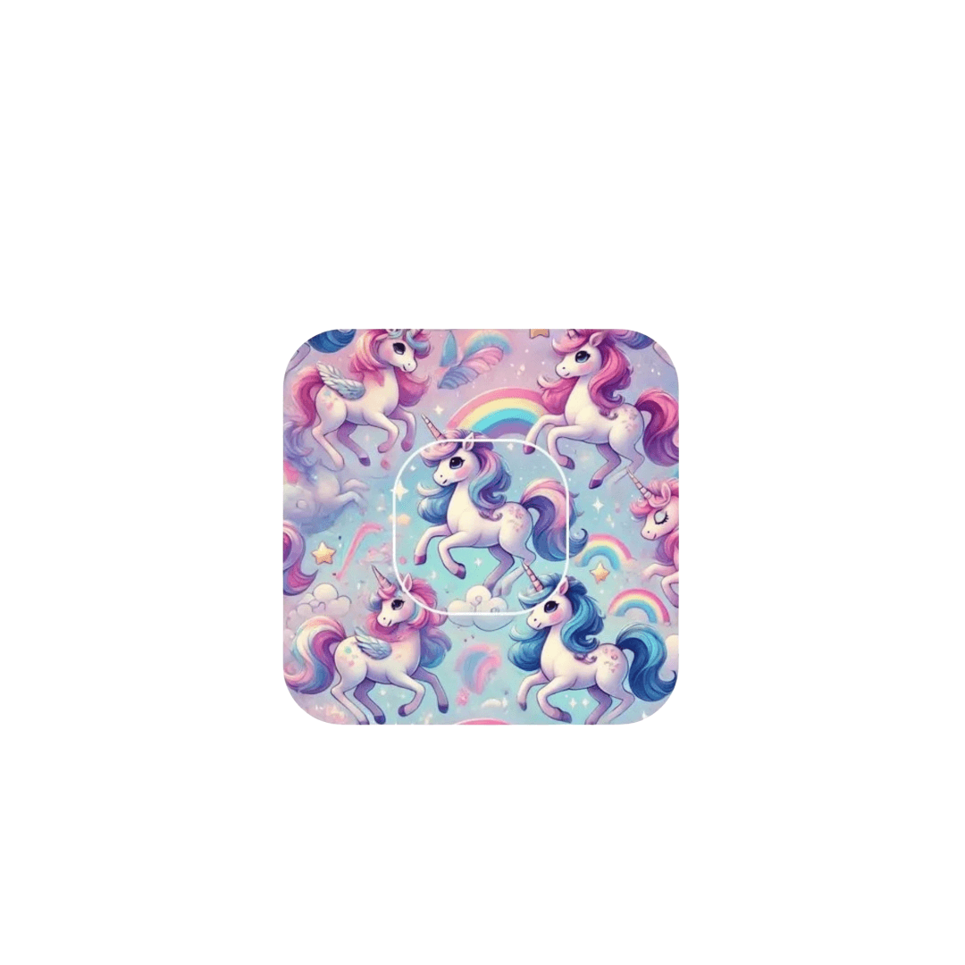 Unicorn Ponny CG overpatch för simplera sync (10-pack) inkl. Sensor Sticker - Diabeteshjalp