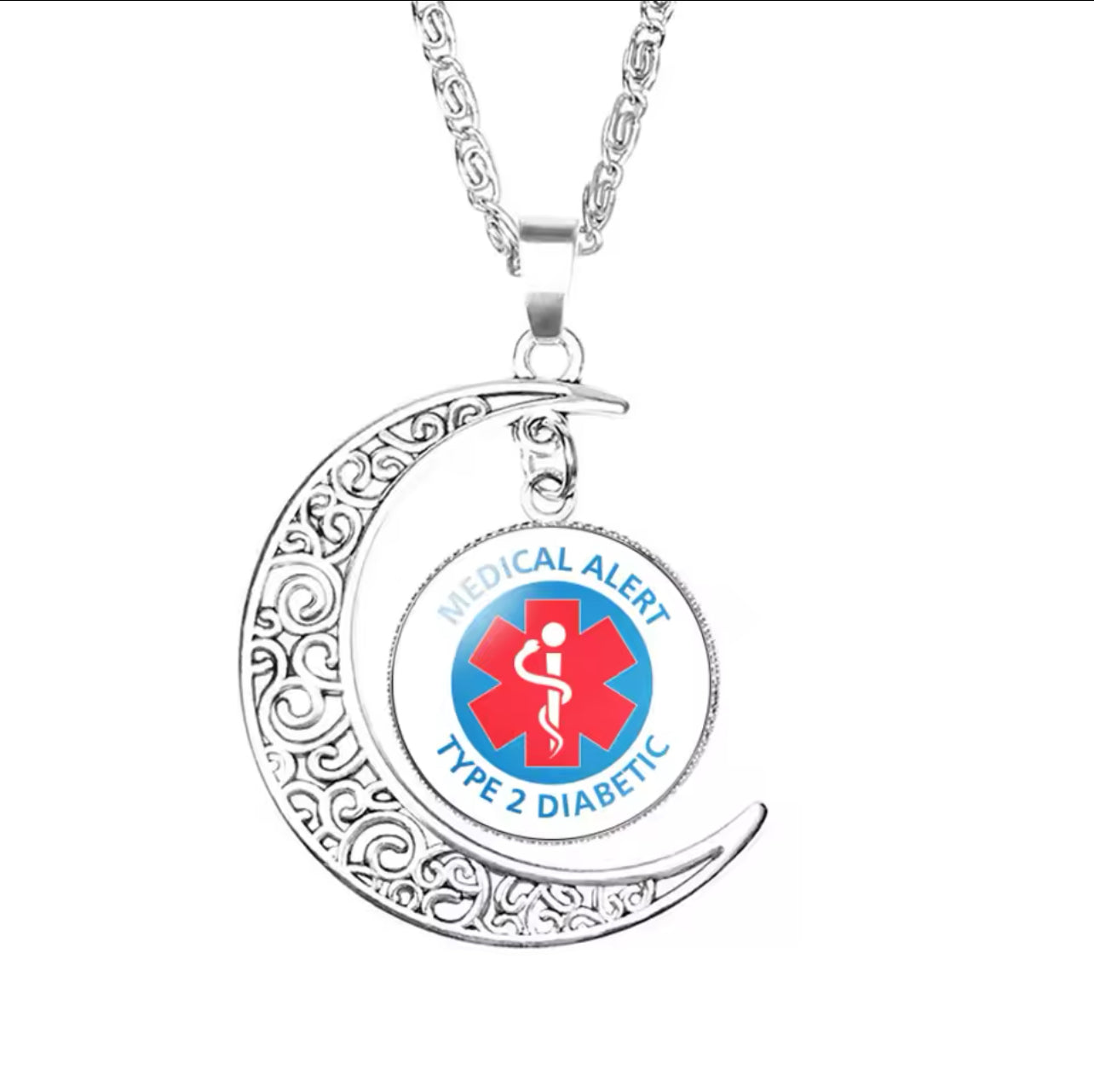 Alert Sliver halsband – Som Symboliserar Styrka Och Mod - Diabeteshjalp