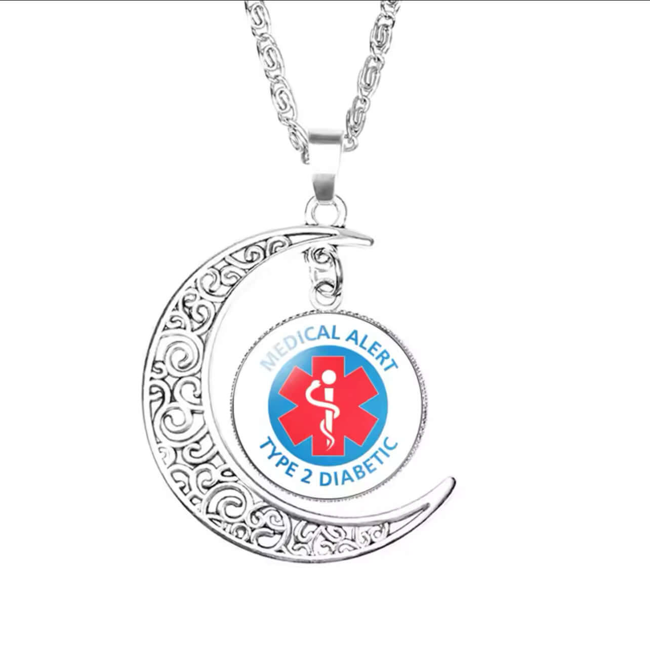 Alert Sliver halsband – Som Symboliserar Styrka Och Mod - Diabeteshjalp