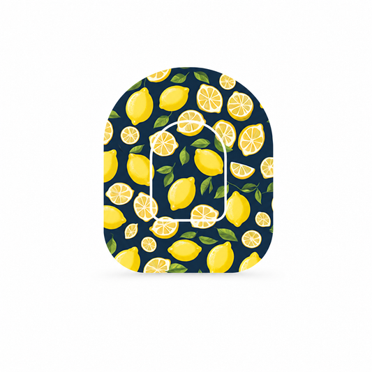 Omnipod 5 Fixeringsplåster Lemon – Vattentåliga overpatches