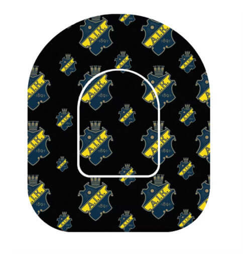 AIK Omnipod Overpatch med AIK-logotyp för extra stöd och sportig stil.