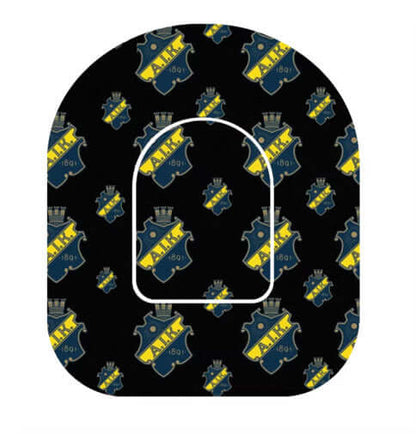 AIK Omnipod Overpatch med AIK-logotyp för extra stöd och sportig stil.