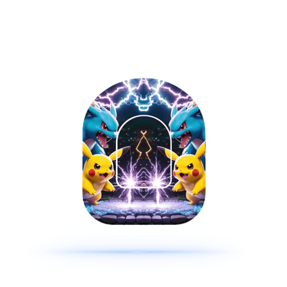 Pokemon Universal pump overpatches för Omnipod 5 och dash - Unikt klistermärke design för diabetiker.