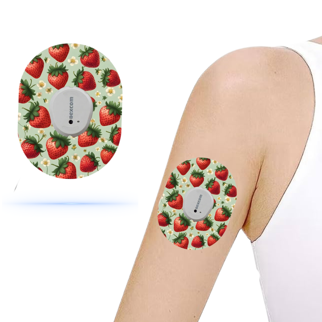 DiabetaGuard - Strawberry CGM Patches För Dexcom G7 - Diabeteshjalp