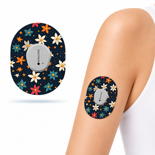 DiabetaGuard - Nightflowers CGM Patches for Dexcom G7