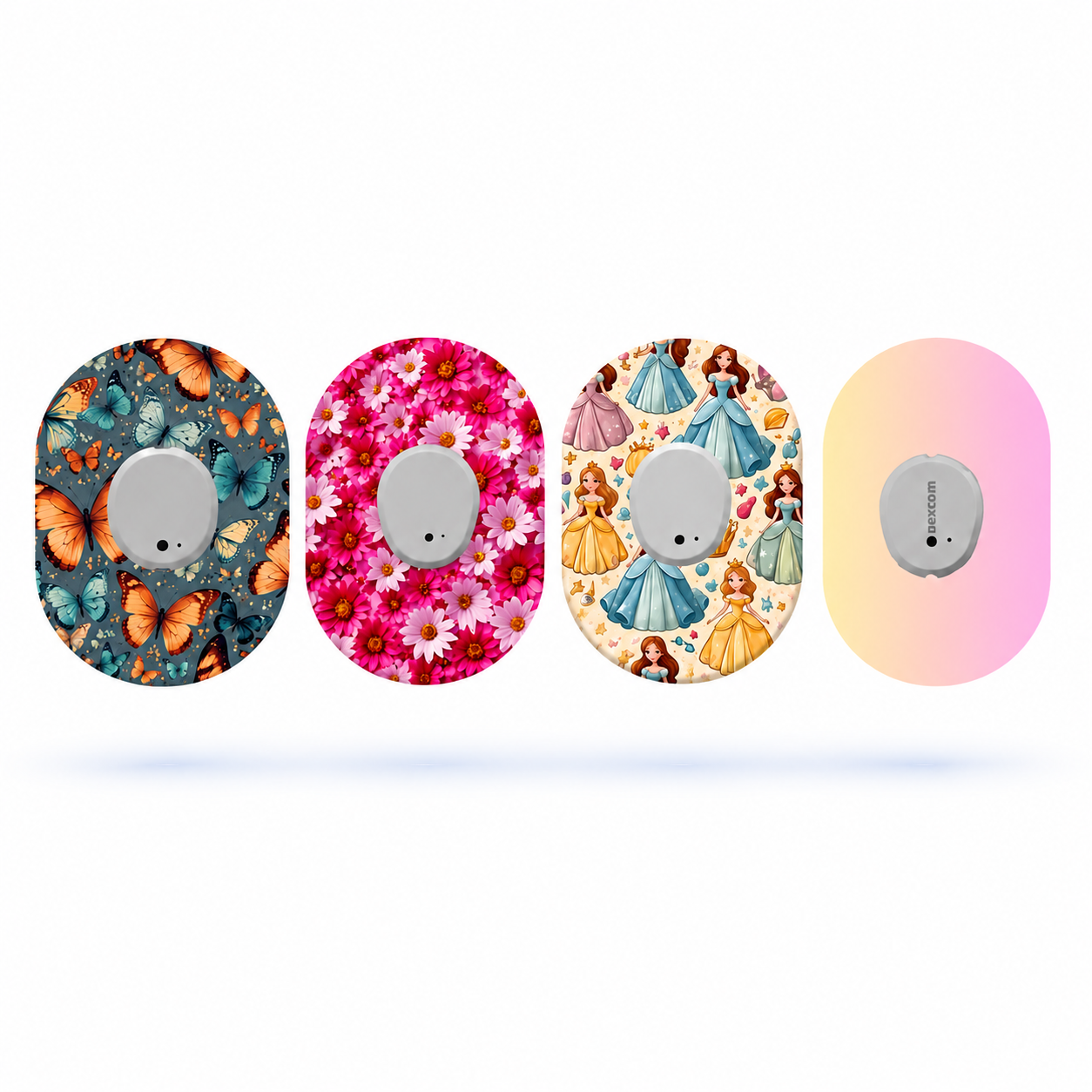 Dexcom G7 CGM-sensor overpatches – Princess MixPack (4-pack)