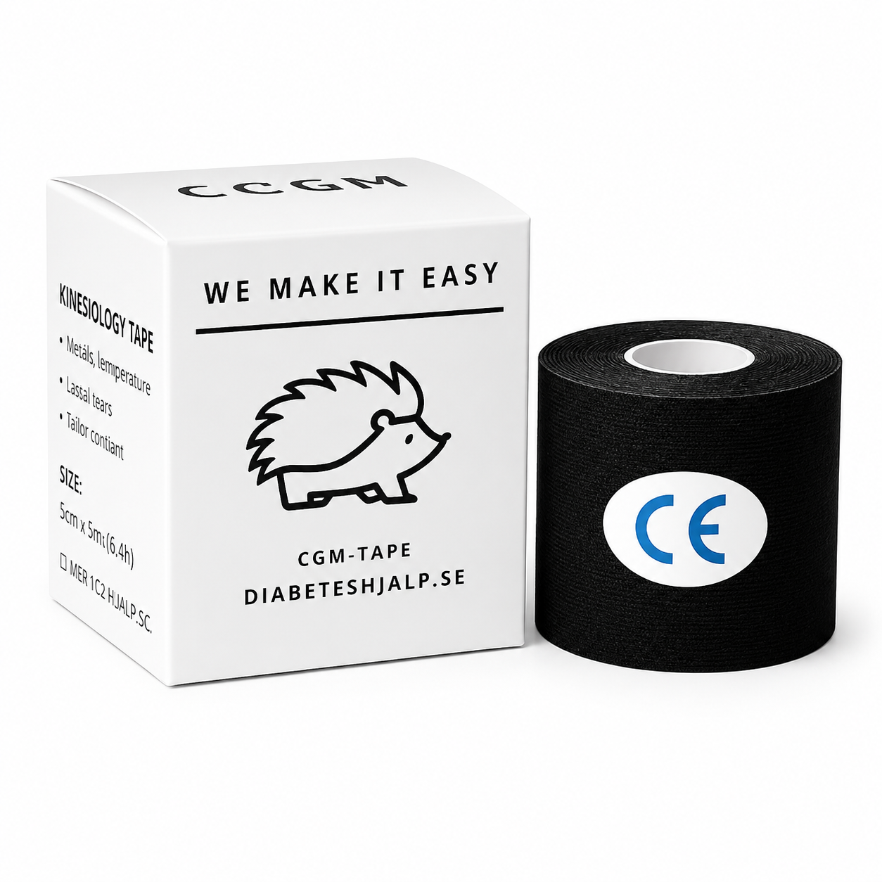 Tejp för CGM-sensor & Insulinpump – Extra Fixering