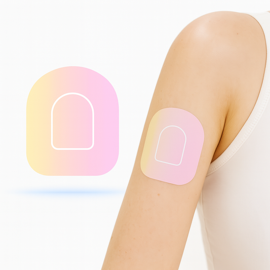 Pinkish Overpatches för Omnipod 5 och Dash – inkl. Pumpsticker - Diabeteshjalp